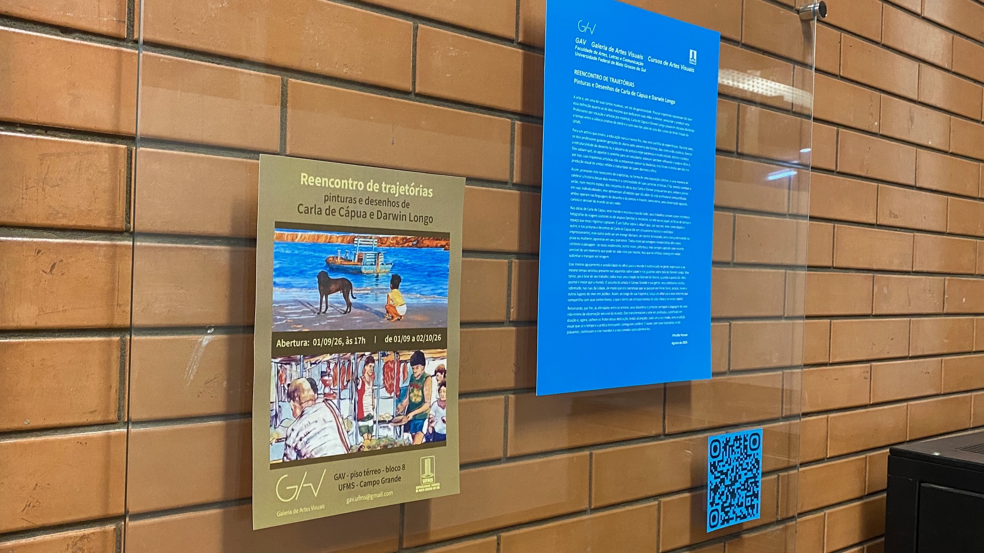 Exposição reúne obras de Darwin Longo e Carla de Cápua na Galeria de Artes Visuais da UFMS
